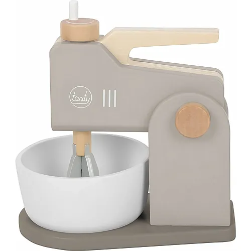 Mixer-Set  aus Holz Grau
