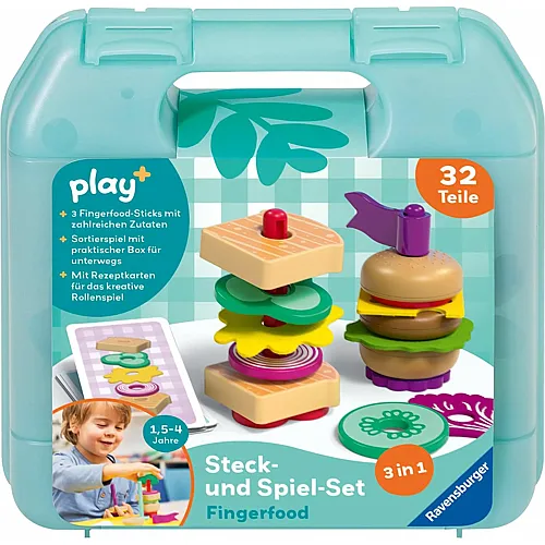 Steck- und Spiel-Set: Fingerfood 32Teile