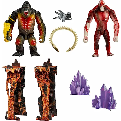 Playmates MonsterVerse Godzilla x Kong The New Empire - Kong vs. Skar King - 15 cm