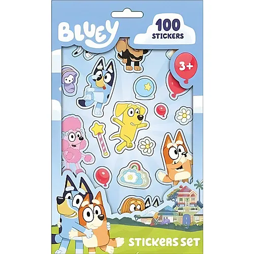 Euromic Bluey Sticker-Set - 100 Teile