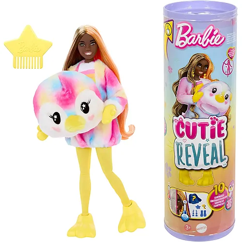 Barbie Cutie Reveal Batik-Pinguin-Pl�schkost�m und 10 �berraschungen
