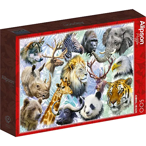 Alipson Puzzle Animal Heads - 500 Teile