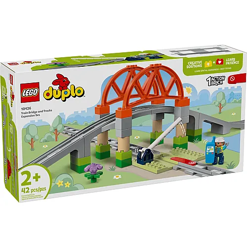 LEGO DUPLO Eisenbahnbrcke und Schienen - Erweiterungsset (10426)