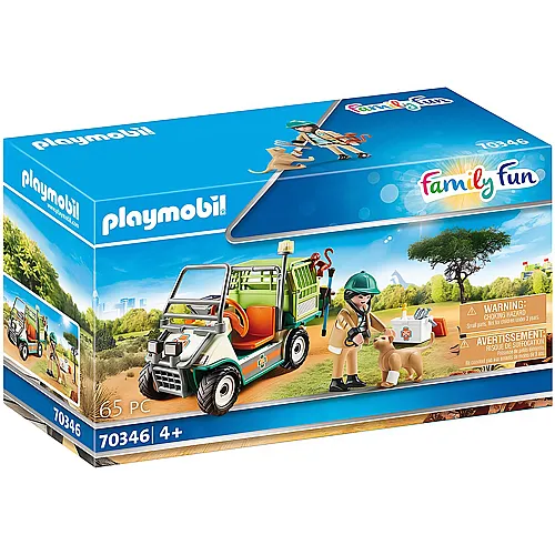 PLAYMOBIL FamilyFun Zoo-Tierarzt mit Fahrzeug (70346)