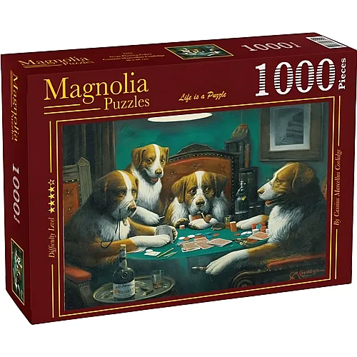 Magnolia Puzzle Dogs Playing Poker - 1000 Teile