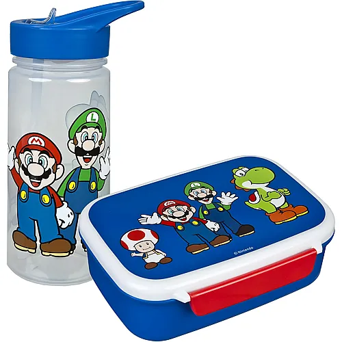 Undercover Super Mario Lunchbox und Trinkflasche
