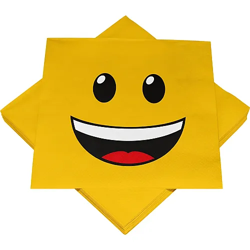 Servietten Smiley - 20 Teile