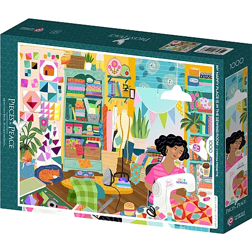 Pieces & Peace Puzzle My Happy Place is in the Sewing Room (1000Teile)