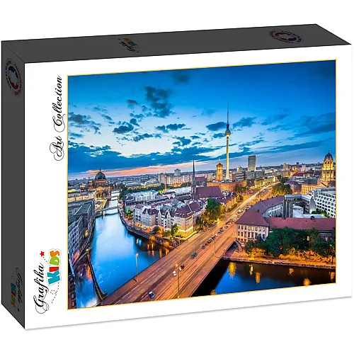 Grafika Puzzle Art Collection Deutschland Edition Grafika Kids Skyline von Berlin in der D�mmerung - 12 Teile