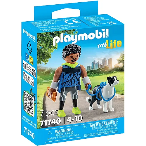 PLAYMOBIL My Life Jogger mit Border Collie 71740