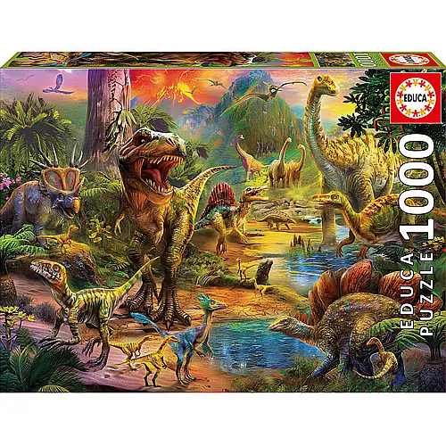 Educa Puzzle Land of Dinosaurs (1000Teile)