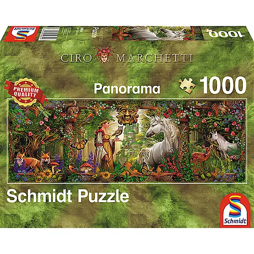 Schmidt Puzzle Panorama Ciro Marchetti Mrchenwald (1000Teile)