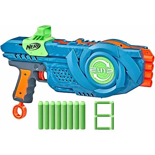 Elite 2.0 Flipshots Flip-8 Blaster, 8 Dart-L�ufe f�r doppelte Feuerkraft, Kapazit�t f�r 8 Darts, 8 Nerf Darts