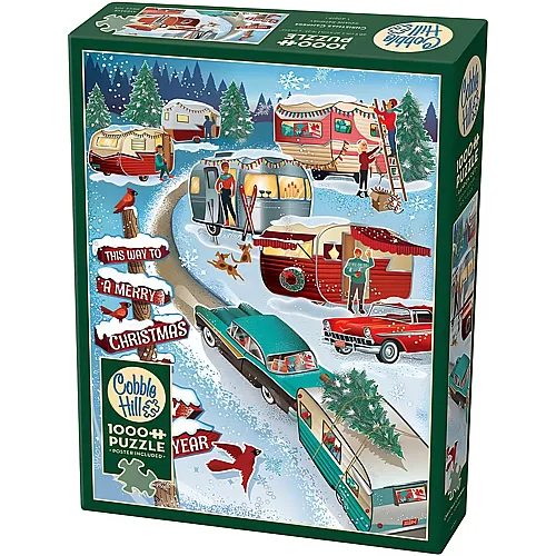 Cobble Hill Puzzle Diane Demsey Christmas Campers (1000Teile)