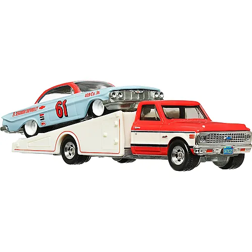Hot Wheels '61 Impala & '72 Chevy Ramp Truck (1:64)