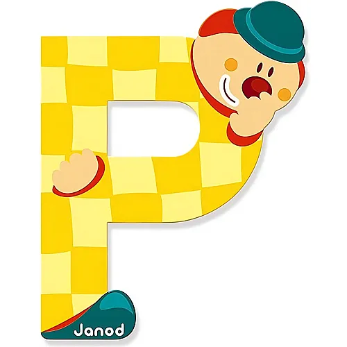 Janod Buchstaben Clown P