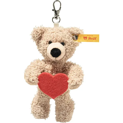 Anh�nger Fynn Teddyb�r Love Beige - 12 cm