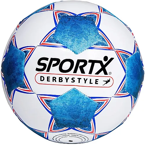 SportX Fussball Derbystyle Blau Weiss 330-350gr