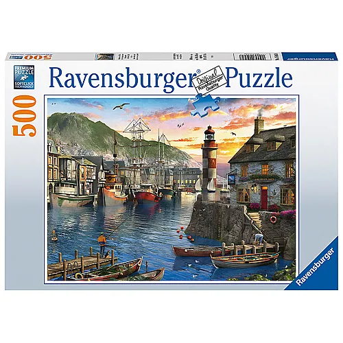 Ravensburger Puzzle Morgens am Hafen (500Teile)