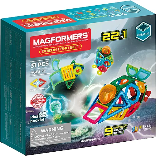 Magformers Dream Land Set - Ozean und Weltraum - 31 Teile