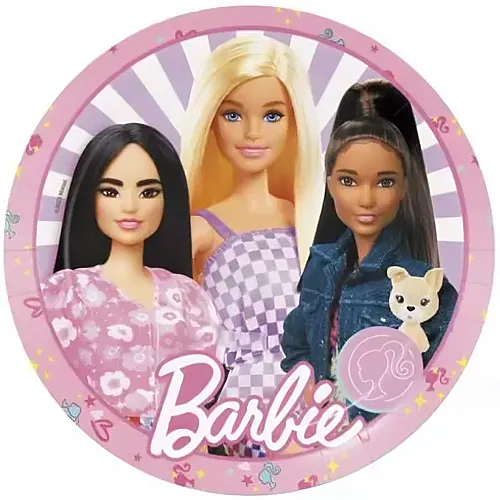 BeenSmile Einwegteller Barbie - 8 Teile