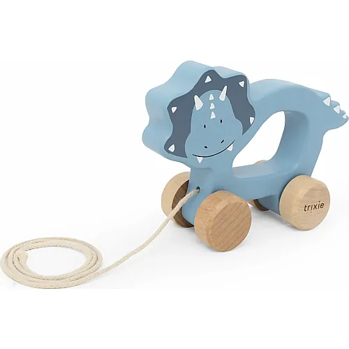 Trixie Holz Nachziehtier Triceratops