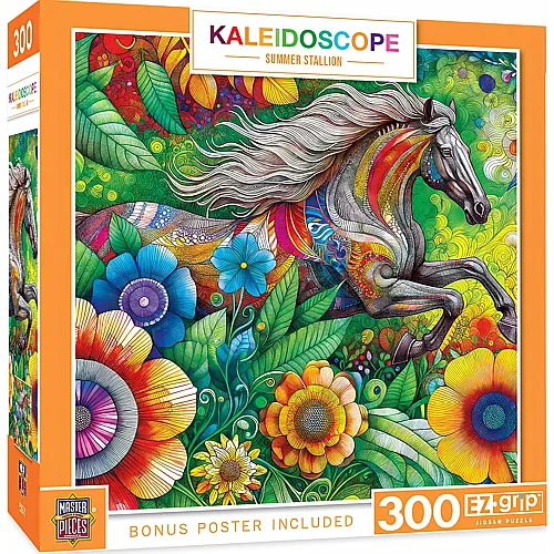 Master Pieces Puzzle Kaleidoscope Sommerhengst - 300 Teile