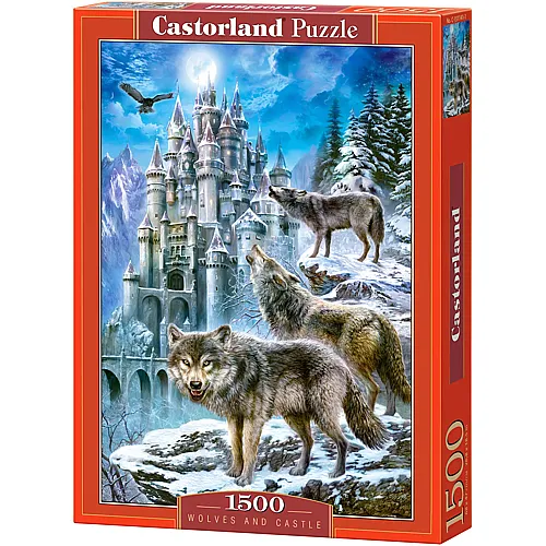 Castorland Puzzle Wlfe vor dem Schloss (1500Teile)