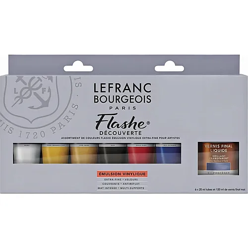 Lefranc Bourgeois Lfb Flashe Acryl 6x20ml Discovery Set