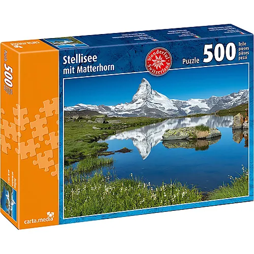 carta media Puzzle Stellisee mit Matterhorn (500Teile)