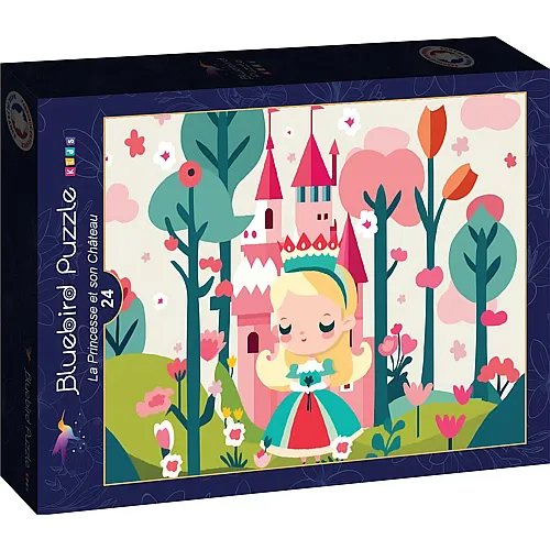 Bluebird Puzzle Die Prinzessin und ihr Schloss - 24 Teile