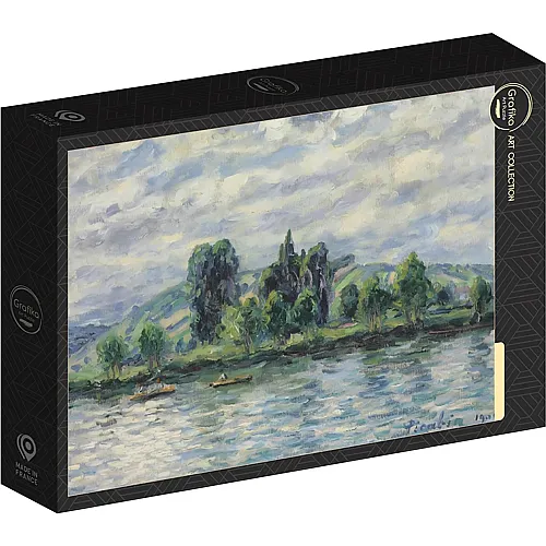 Ufer der Yonne, Sonnenspiegelung, 1906 500Teile