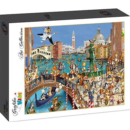 Grafika Puzzle Art Collection Fran�ois Ruyer Grafika Kids Venedig - 12 Teile