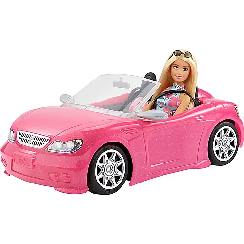 Barbie Fahrzeuge Puppe mit Cabriolet