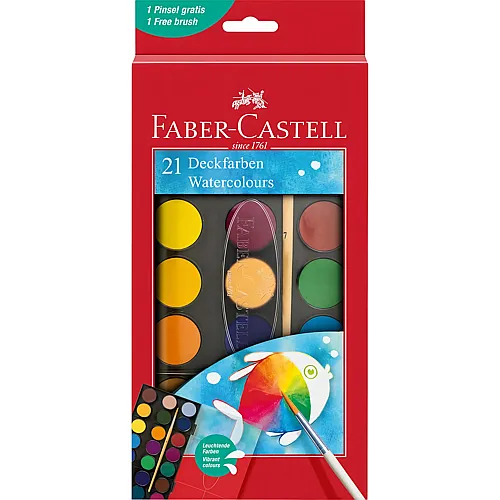 Faber-Castell Wasserfarbkasten inkl. Pinsel (21Teile)
