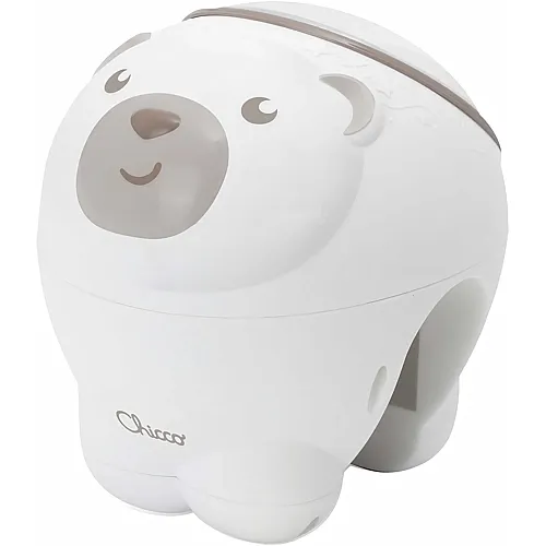 Chicco First Dreams Eisb�r Projektor, 2in1 Wiege und Bett Projektor, Kinder Nachtlicht, Aurora Borealis Projektion, entspannende Klassische Musik und Naturger�usche, Spielzeug, 0 Monate +, neutral
