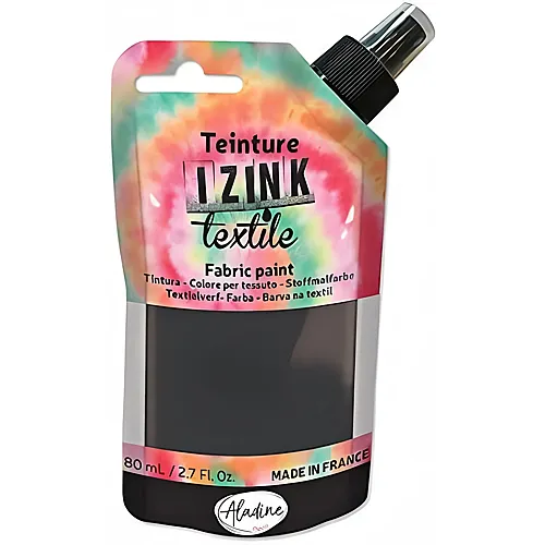 Aladine Izink Textilfarbe Schwarz (80ml)