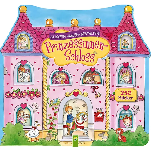 Schwager & Steinlein Prinzessinnen-Schloss - Stickern, Malen, Gestalten