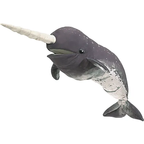 Folkmanis Handpuppe Narwal - 71 cm