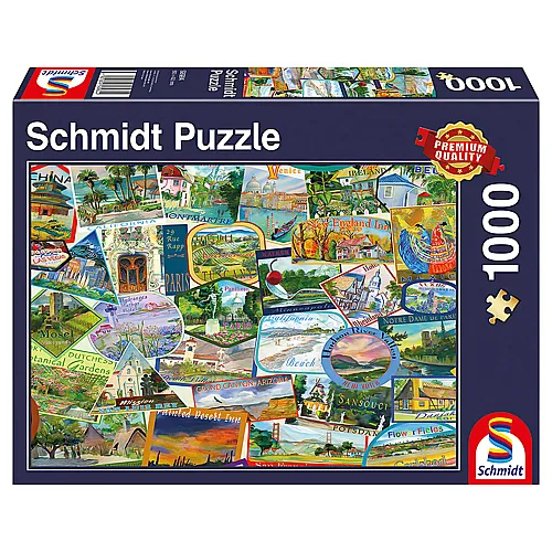 Schmidt Puzzle Reise-Sticker (1000Teile)