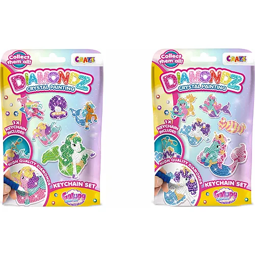 Craze Diamondz Keychain Set Galupy Mermaid