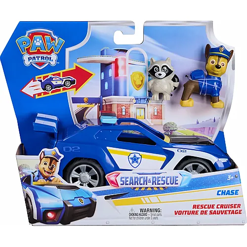 Spin Master Search & Rescue Paw Patrol Chase' Rescue Cruiser mit R�ckziehmotor