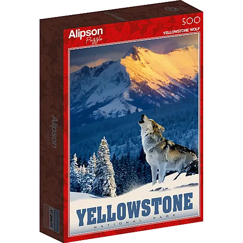 Alipson Puzzle Yellowstone Wolf - 500 Teile