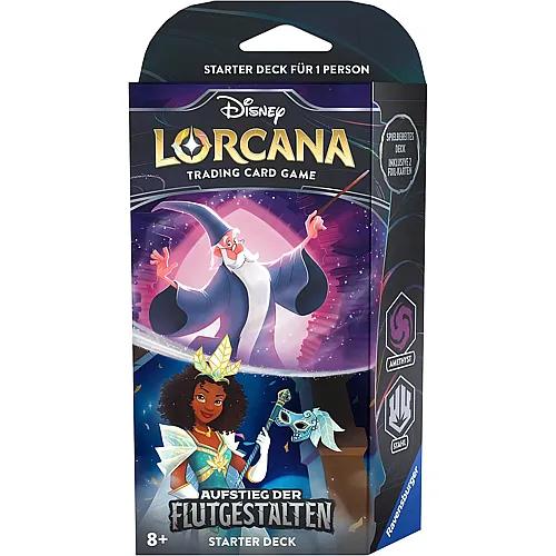 Ravensburger Disney Lorcana Aufstieg der Flutgestalten - Starter Deck Amethyst und Stahl - Deutsch