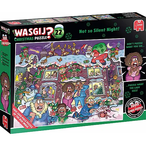 Jumbo Puzzle WASGIJ Christmas 22 Not So Silent Night - 1000 Teile
