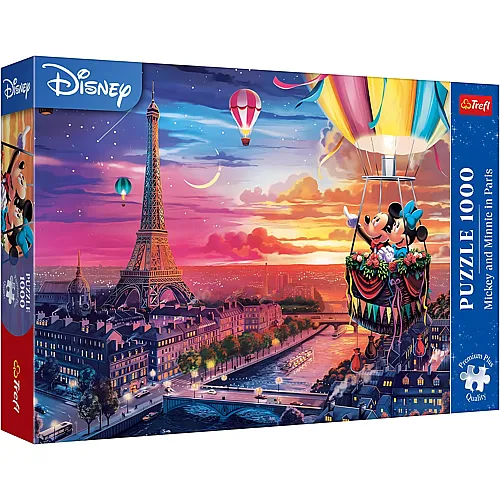 Trefl Puzzle Mickey Mouse Mickey und Minnie in Paris (1000Teile)