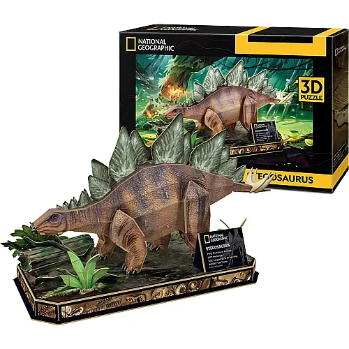 Cubic Fun Puzzle National Geographic 3D Stegosaurus (62Teile)
