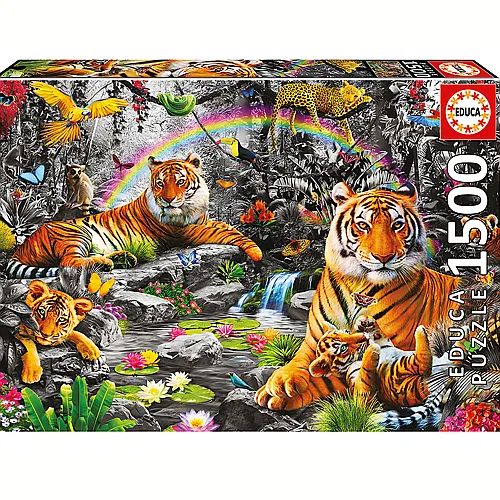 Educa Puzzle Tiger im Dschungel (1500Teile)