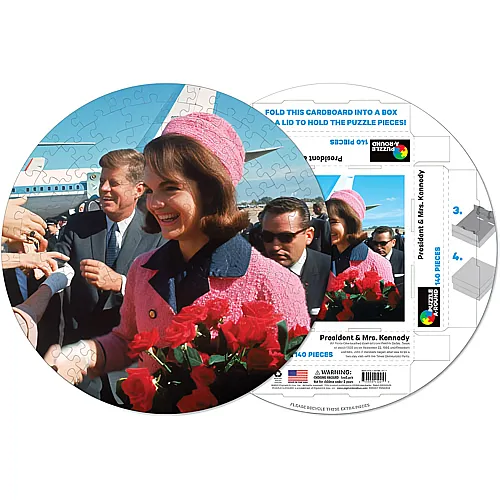 Pigment & Hue, INC Puzzle John Fitzgerald and Jackie Kennedy - 140 Teile