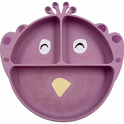 Trixie Silikon Kinderteller mit Saugnapf Pfau